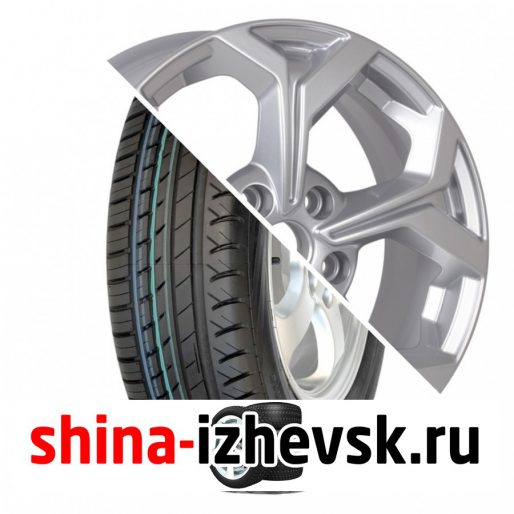 Колесо в сборе Viatti Strada (V-130) 205/55 R16 V 91 + КиК Серия Реплика КС878 (ZV 16_Octavia) 6.5xR16 5×112 ET46 DIA57.1 Серебристый в Ижевске